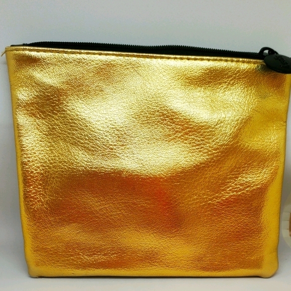 ipsy Handbags - Ipsy gold and black makeup pouch